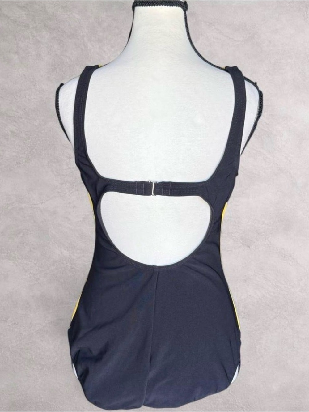 Vintage Liz Claiborne Colorblock One Piece Swimsuit - Size 12 - Picture 3 of 11